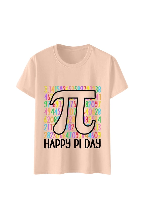 Bruh It's Pi Day And Stylish Design Sense Printed T Shirt Top.