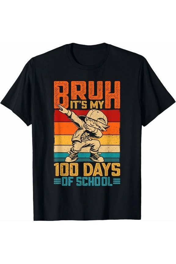 Bruh Its My 100 Days Of School Boys 100Th Day Of School Gift Unisex T-Shirt
