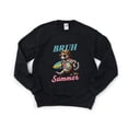 thumbnail image 1 of Bruh Its Summer Funny Vacation Beach School Out Relax Sun Vibe Season Fun Sweatshirt, for men & women, up to size 5XL, 1 of 3