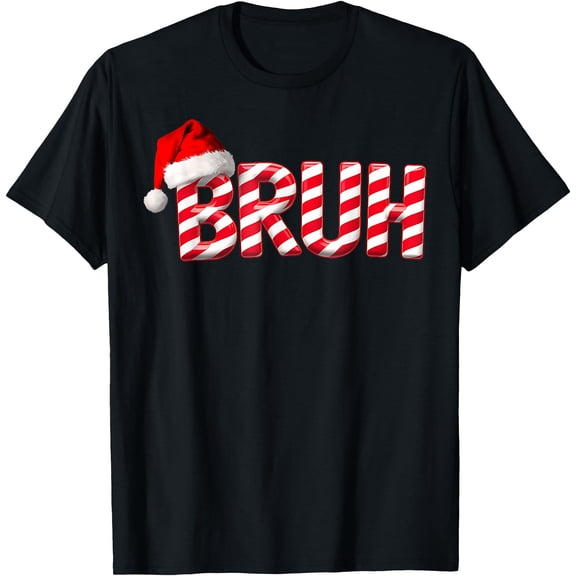 Bruh Krismast Candy Cane For Krismast Bruh T-Shirt