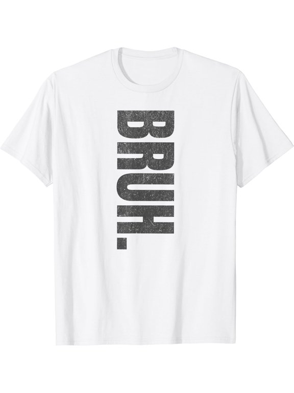 Bruh Meme Funny Saying Brother Greeting Teens Boys T-Shirt