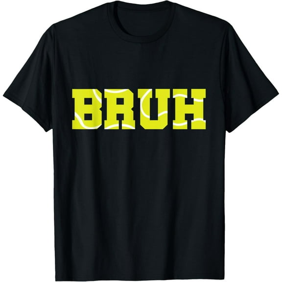 Bruh Meme Funny Tennis Boys Son Teens Tennis Lover T-Shirt