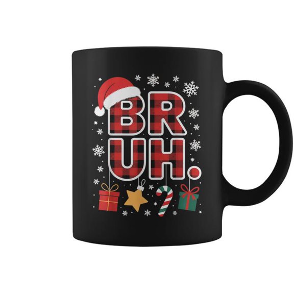 Bruh Style Christmas Bruh Coffee Mugs