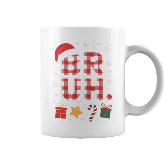 Bruh Style Christmas Bruh TriBlend Coffee Mugs