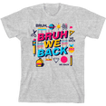 thumbnail image 1 of Bruh, We Back Back To School Adult Heather Gray Crew Neck Short Sleeve Tee-XL, 1 of 4