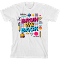 thumbnail image 1 of Bruh, We Back Back To School Adult White Crew Neck Short Sleeve Tee-Small, 1 of 2
