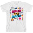 thumbnail image 1 of Bruh, We Back Back To School Adult White Crew Neck Short Sleeve Tee-XXL, 1 of 1