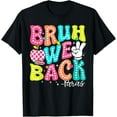 thumbnail image 1 of Bruh We Back Paras Funny First Day Of School Para T-Shirt, 1 of 3