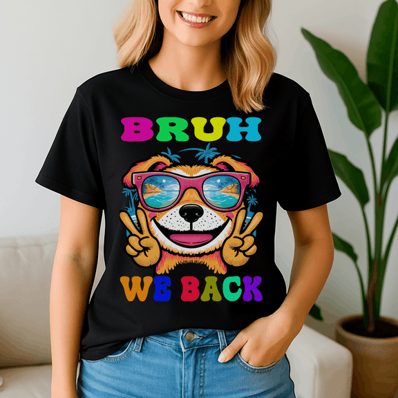 Bruh We Back To School, Back To School Shirt, Happy First Day Of School Tshirt, Cute Teacher Gift, 1St Day Of School Tee, School Shirt, Kindergarten