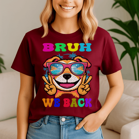 Bruh We Back To School, Back To School Shirt, Happy First Day Of School Tshirt, Cute Teacher Gift, 1St Day Of School Tee, School Shirt, Kindergarten
