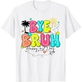 thumbnail image 1 of Bruh We Out Teachers Groovy Retro Happy Last Day Of School T-Shirt, 1 of 4