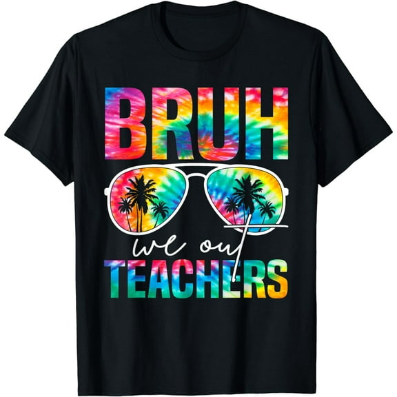 Bruh We Out Teachers Happy Last Day Of School Retro T-Shirt