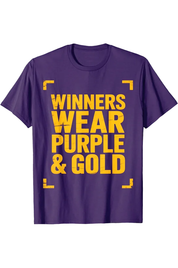 Bruh Winners WEAR Purple & Gold Summer Camp War Game Day T-Shirt, Unisex T-Shirt