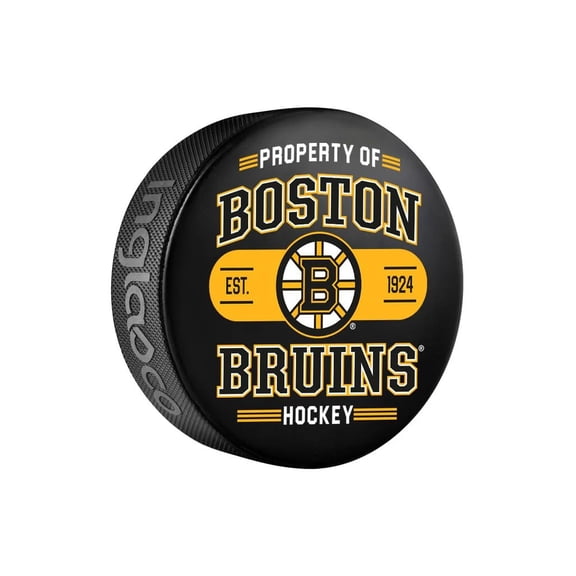 Bruins Officially Licensed Property Of Design Hockey Puck