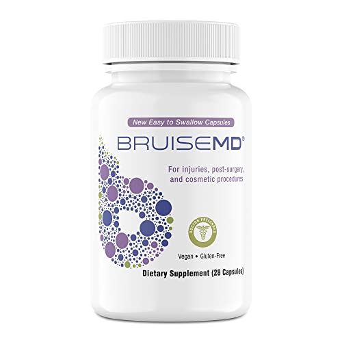 BruiseMD Arnica 1,000mg and Bromelain 500mg 2,400GDU/g Supplement for