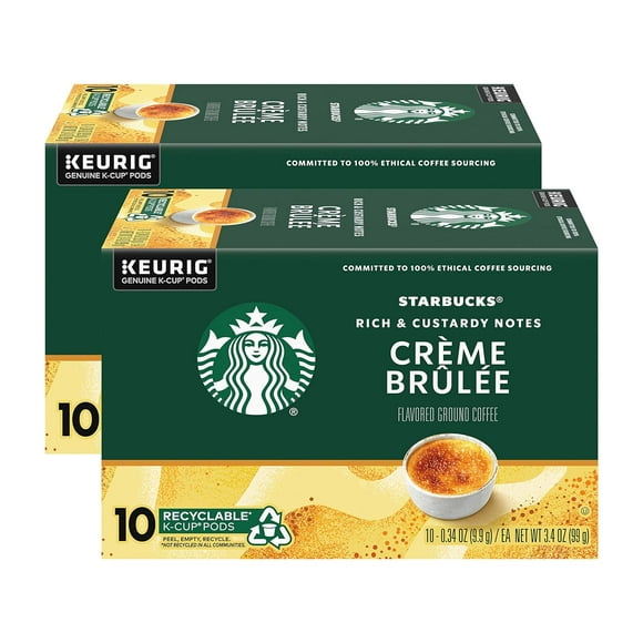 Brule Flavored Blonde Roast Single Cup Coffee for Brewers, 10 Count - Pack of 2