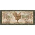 thumbnail image 1 of Brumlow Mills Tall Farmhouse Rooster Rustic Area Rug, 1'6" x 3'6", Sage, 1 of 5