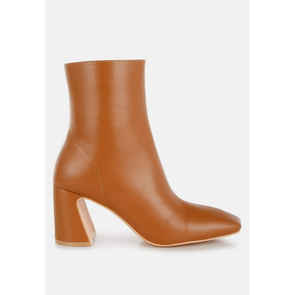Bruna Square Toe Ankle Boots