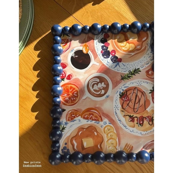 Brunch Art Poster Cozy Breakfast Scene (Multiple Sizes Available), Unframed Poster Size 12x18 F03.1.19l1322