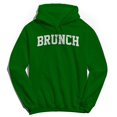thumbnail image 1 of Brunch Graphic Irish Green Men's Cotton Pullover Hoodie, 1 of 1