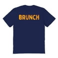 thumbnail image 1 of Brunch Humor Graphic Navy Men's Cotton T-Shirt, 1 of 1