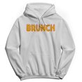 thumbnail image 1 of Brunch Humor Graphic White Men's Crewneck Sweatshirt Hoodie, 1 of 1