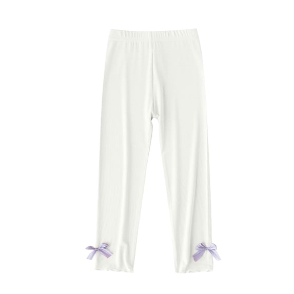 Brunch Leggings for Kids Girl Boy Winter Fall Thin Bow Tie Warm Straight Leg Elastic Waist Basic Long Leg Pants Leggings Stockings Kid 2026 Clothes 2 Years