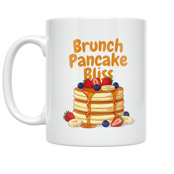 Brunch Pancake Bliss - Brunch Lover - 11 oz Ceramic Coffee Mug