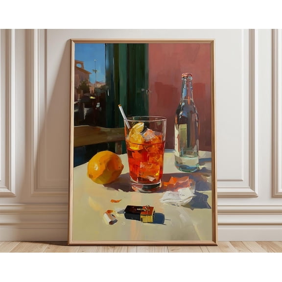 Brunch Table Breakfast Still Life Wall Art Print, Unframed Paper Poster 8x10in