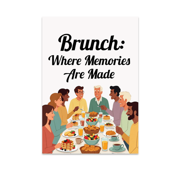 Brunch: Where Memories Are Made - Family Gatherings - 13x19 Poster Print