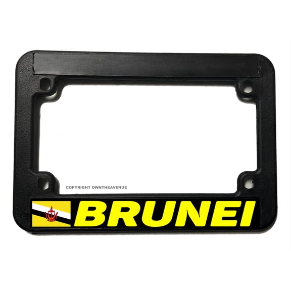 Brunei World Country Flag Car Truck Auto License Plate Frame