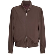 Brunello Cucinelli Brown Stand Collar Matte Finish Jacket Men's