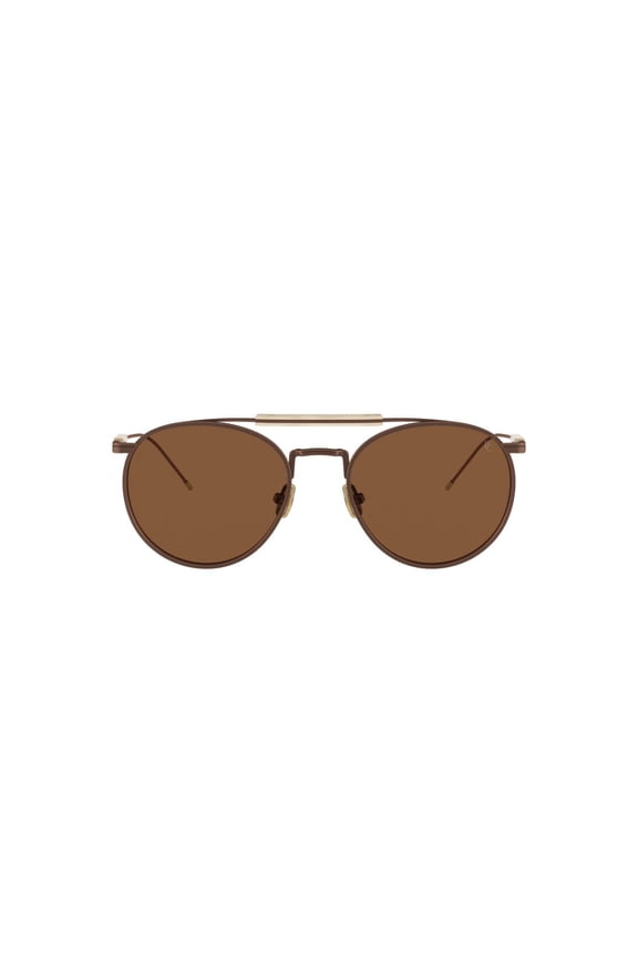 Men's 0Bc2004st Titanium Frame Sunglasses With Double Bridge Design Brown