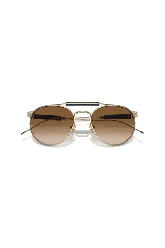 Men's 0Bc2004st Titanium Frame Sunglasses With Double Bridge Gold