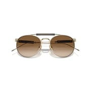 Brunello Cucinelli Mens 0Bc2004st Titanium Frame Sunglasses With Double Bridge Gold