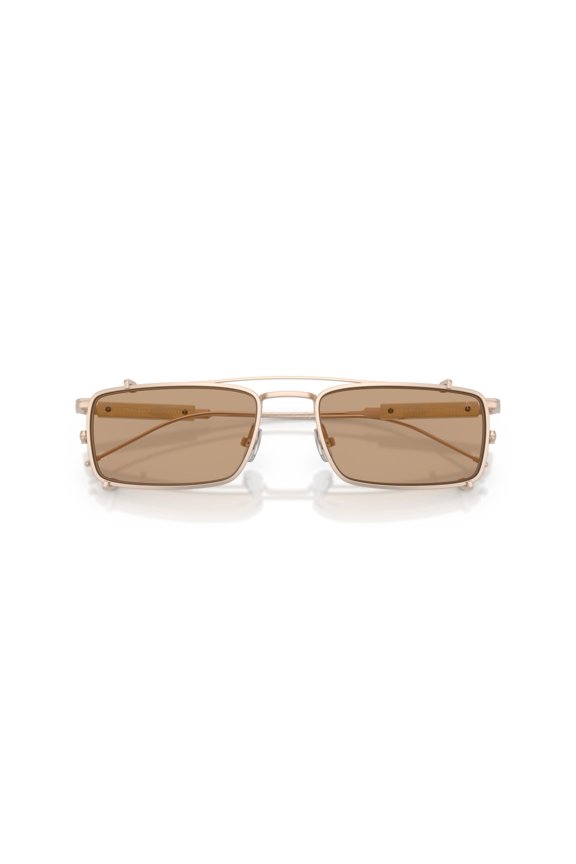 Men's 0Bc2014st Rectangular Titanium Sunglasses With Double Bridge Gold