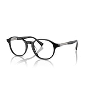 Brunello Cucinelli Men's 0Bc3002 Glossy Black Acetate Round Frame Eyeglasses Black