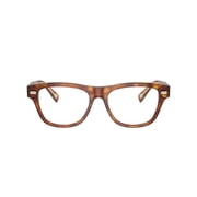 Brunello Cucinelli Men's 0Bc3005 Rectangular Tortoiseshell Eyeglasses With Metallic Accents Brown