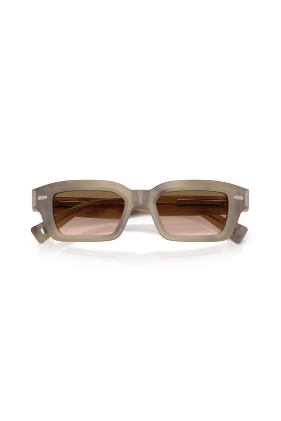 Men's 0Bc4019s Rectangular Acetate Sunglasses With Gradient Brown Lenses Brown