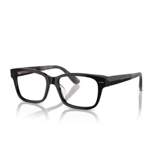 Brunello Cucinelli Men's Rectangular Acetate Eyeglass Frames With Gradient Temples Black
