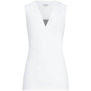 Brunello Cucinelli Sleeveless Tank Top With Mesh Insert Women's