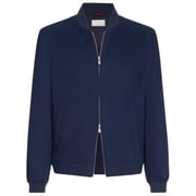 Brunello Cucinelli Tailored Blue Casual Jacket With Ribbed Details Men's