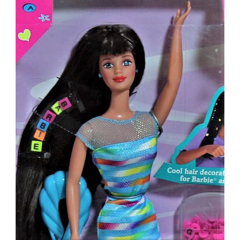 Bead Blast Barbie Doll Brunette 1997 Mattel 18891 - Walmart.com