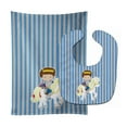 thumbnail image 1 of Brunette Boy Prince on Horse #2 Baby Bib & Burp Cloth, 1 of 1
