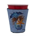thumbnail image 1 of Brunette Mermaid  Red Cup Hugger, 1 of 4