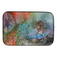 thumbnail image 1 of Brunette Mermaid Water Fantasy Dish Drying Mat, 1 of 2