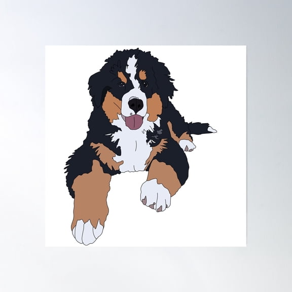 Bruno 2 Poster Wall Art, Modern Wall Decor, 24x24 UNFRAMED