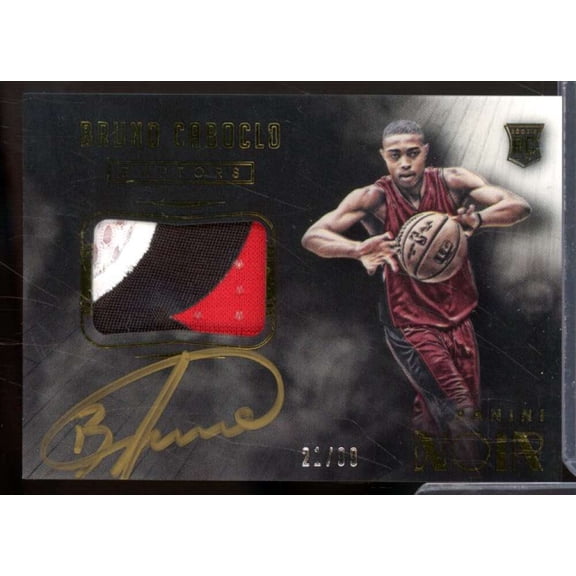 Bruno Caboclo CLR JSY AU Rookie Card 2014-15 Panini Noir #250