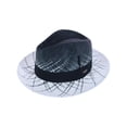 thumbnail image 1 of Bruno Capello Rafi Plaid Straw Fedora, 1 of 5