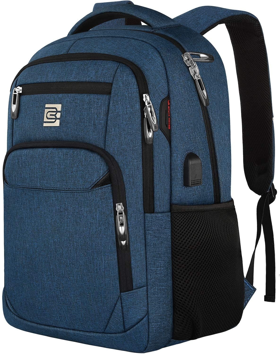 17" Business Laptop Backpack - Slim Anti-Theft Design, Water-Resistant  College Bag with USB Port, Fits 15.6" Notebook (Black): Laptops - Walmart .com